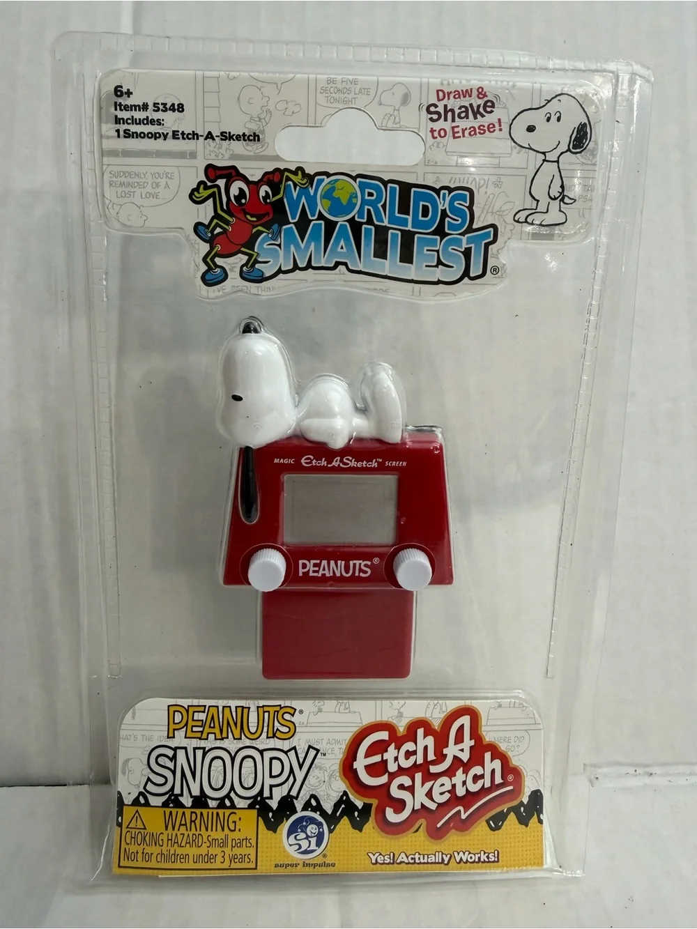 Super Impulse World's Smallest Peanuts Snoopy Etch A Sketch